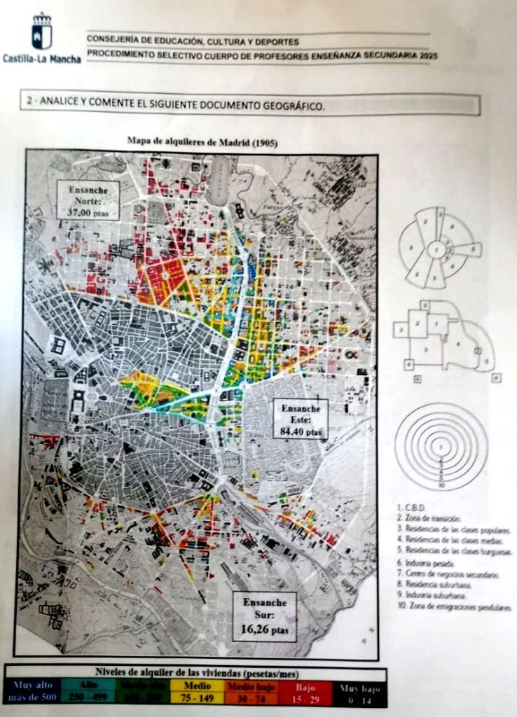 Mapa alquiler Madrid 1905 - CLM 2025