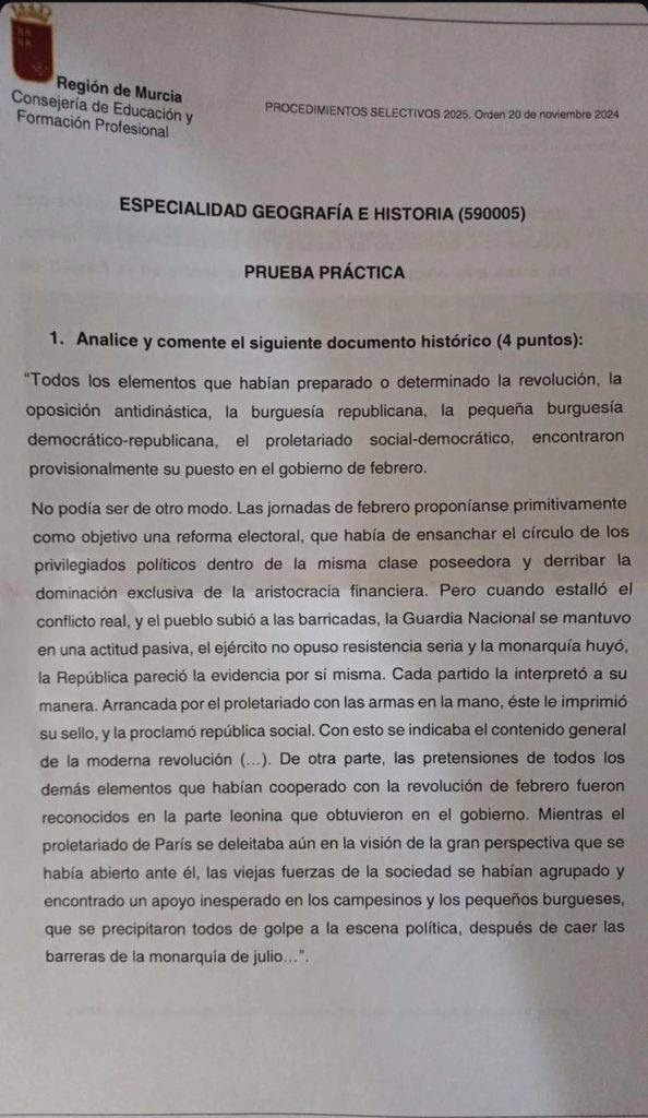 18 de Brumario Karl Marx - Murcia 2025